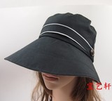 外贸原单专利防晒防紫外线女士帽子夏天遮阳帽沙滩帽太阳帽明星帽