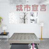 住宅家具欧式皮艺沙发床1.2米1.5米1.8米可折叠单人双人宜家沙发