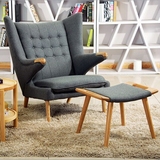 泰迪熊椅papa bear chair北欧单人沙发椅客厅欧式书房躺椅休闲椅