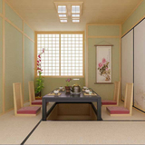全屋定制日式和室榻榻米空间实木书房家具实木箱体升降桌衣柜矮柜