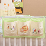 2015横款 婴儿床挂袋 收纳袋 储物袋 尿布袋宝宝床上用品床头挂袋