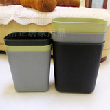酒店客房小号垃圾桶加厚塑料方形无盖垃圾桶厨房卫生间垃圾桶包邮