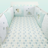定做婴儿床品套件纯棉宝宝床围床单件套儿童床套被套被单棉