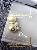 龙妈欧洲代购 迪奥Dior新款新色白色大小珍珠两用耳钉经典圆珠款