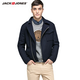 JackJones杰克琼斯含羊毛男翻领短毛呢夹克外套O|215427003