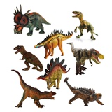 实心恐龙玩具模型 仿真动物模型 侏罗纪霸王龙塑料 送小恐龙