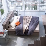 柏幕简约现代时尚北欧风格欧式布艺床双人床储物床1.8米1.5 BMC97