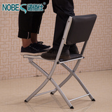 诺佰仕正品简约折叠椅子便携式靠背椅简易皮餐椅可收纳省空间承重