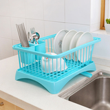 塑料厨房沥水架可伸缩移动碗碟架置物架碗柜收纳箱碗架筷架沥水篮