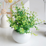 仿真迷你绿植盆栽 假花塑料花小盆景花卉装饰 办公室桌面摆放装饰