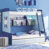 卡乐堡 多功能儿童床高低床组合环保子母床梯柜床双层上下床A-02