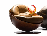 益达欢 Esfera Armchair by Etel 球椅圆皮椅地球椅休闲球形蛋椅