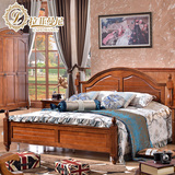 拉菲曼尼 美式双人床1.5 1.8米全实木床 乡村纯实木床大床家具