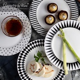 创意牛排西餐盘子欧式简约家用骨瓷陶瓷点心菜盘平盘餐具套装包邮