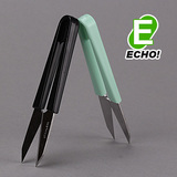 日本进口正品 ECHO办公家用小剪刀缝纫十字绣剪线头不锈钢V形剪子