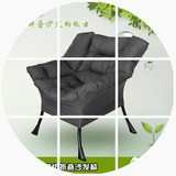 创意布艺懒人躺椅客厅咖啡厅日式单人沙发电脑休闲可爱折叠椅