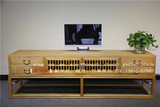 免漆老榆木电视柜现代简约实木客厅电视机柜组合家具中式地柜矮柜