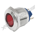 高品质直销安装孔19MM金属不锈钢LED指示灯 平面焊线型 防水IP67