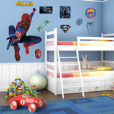 卡通墙贴画儿童房间卧室客厅可移除幼儿园墙壁贴纸蜘蛛侠装饰贴纸