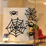 万圣节装饰墙贴 蜘蛛网卡通酒吧商场网咖店铺橱窗布置玻璃贴纸