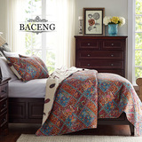 原单   出口美国 美式乡村 纯棉绗缝被三件套床盖 床罩
