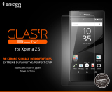 Spigen索尼Z5钢化玻璃膜Xperia E6683标准版现货贴膜保护膜5.2寸