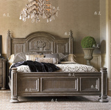 北欧后现代地中海卧室家具 欧式新古典美式定制特价纯实木双人床