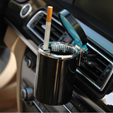 挂式出风口汽车烟灰缸 带led灯车载烟灰缸 创意 个性 车上烟灰缸