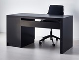 ◆怡然宜家◆IKEA马尔姆 书桌(140x65x72白色/黑褐/桦木)◆代购