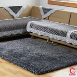 加厚弹力丝韩国丝现代简约纯色地毯客厅茶几卧室婚房满铺床边地毯