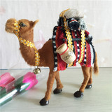 仿真皮毛动物模型小骆驼艺术工艺品拍摄道具家居装饰品摆件礼物