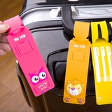 新款韩版卡通行李牌旅行箱行李牌吊牌托运硅胶动漫行李牌