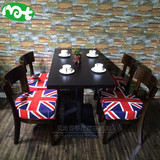 简约咖啡厅桌椅西餐厅实木餐桌椅组合甜品店奶茶店港式茶餐厅桌椅