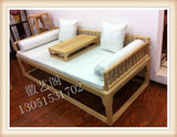 新品罗汉床沙发椅子棕垫明清古典老门板实木家具靠包枕头海绵坐垫