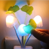 超省电led蘑菇小夜灯睡眠灯光控灯创意节能灯感应灯夜光灯起夜灯