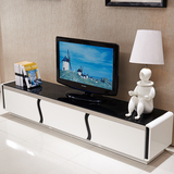 特价包邮 简约现代电视柜白色 钢化玻璃烤漆2米长电视柜客厅家具