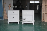 上海美式实木床头柜定做白色床头柜简约现代床头柜实木订做储物柜