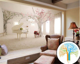 欧式客厅卧室温馨电视背景墙纸3d扩展延伸空间壁纸大型壁画