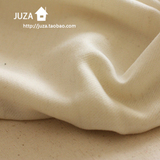 纯棉奶白斜纹布料 磨毛布料 沙发服装外套床品手工面料 半米