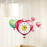 佩格SZ04现代浪漫墙贴挂钟客厅艺术静音钟表卧室时尚壁钟气球时钟