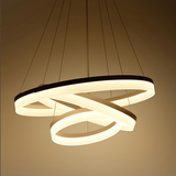 吊灯led现代简约客厅卧室餐厅设计师创意个性书房圆环形灯饰灯具