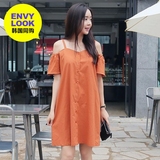韩国直邮ENVYLOOK夏季女装露肩设计连衣裙