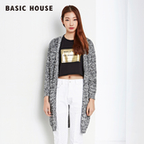 Basic House/百家好夏季新品韩版宽松薄款针织开衫HPKT321B
