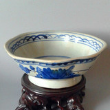 青花陶瓷葵口碗老物件瓷器摆件古玩杂项收藏品古董二手旧货