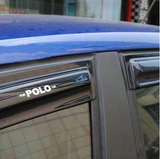 奥美斯 2014款大众新POLO晴雨挡 菠萝车窗雨眉 波罗专用遮雨板搭