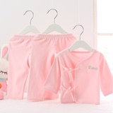 新生儿用品0-3个月初生婴儿内衣纯棉套装宝宝衣服春秋夏季和尚服