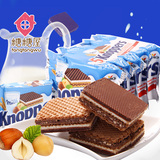 德国进口威化Knoppers  进口牛奶榛子巧克力夹心威化10枚装250g