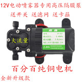 12V微型水泵 隔膜水泵 洗车高压泵 电动喷雾器泵 高压力 包邮