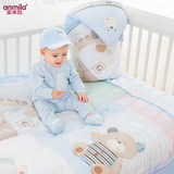 韩国品质婴儿纯棉新生儿初生宝宝抱被抱毯睡袋大被防踢被床品套件