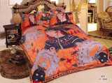 TUTU家的 外贸爱马真丝贡缎简洁高雅气质床上用品六件套床单被套